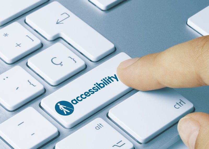 Accessibility key on an apple keyboard