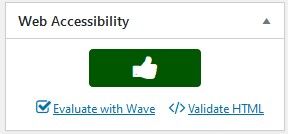 Accessibility check on page