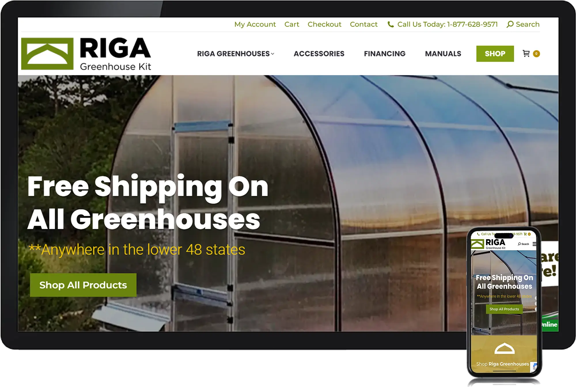 greenhouses sold throughout the United States